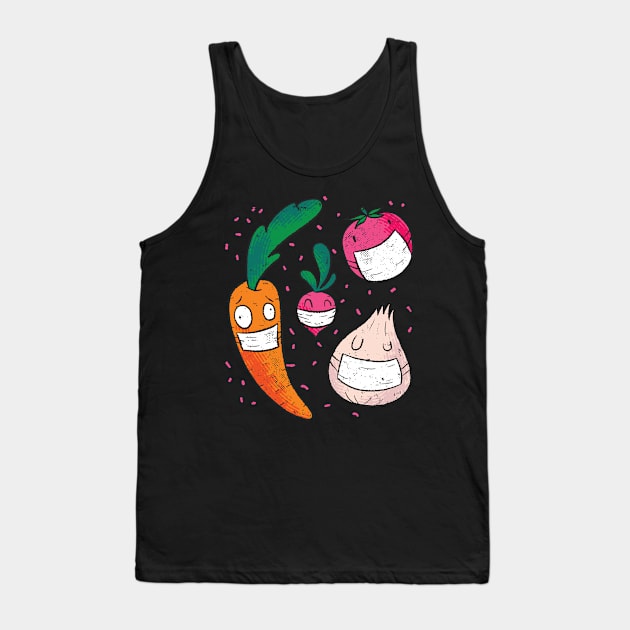 vegetarian funny mask vegans Tank Top by Midoart